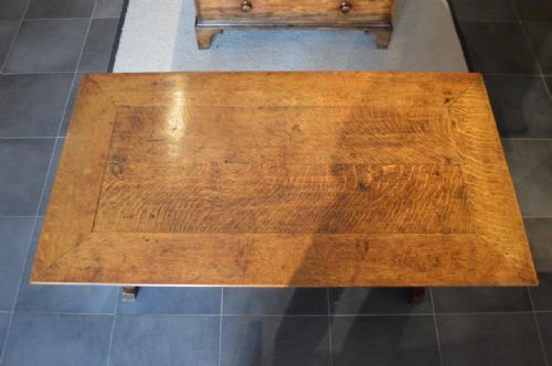 fig 1. An Oak Arts & Crafts Period Antique Dining Table