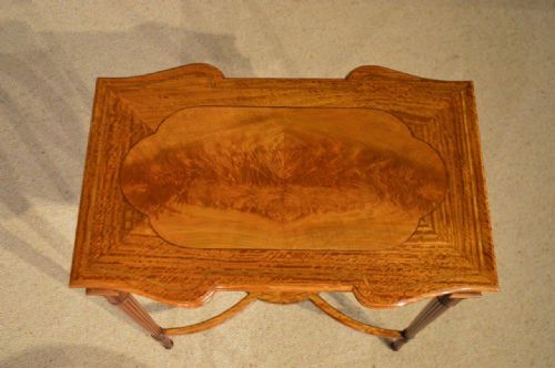 fig 1. A Superb Quality Satinwood & Marquetry Inlaid Occasional Table By Maple & Co
