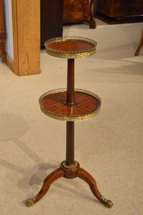 A Late Victorian Period Kingwood, Mahogany Ormolu Mounted Etagere