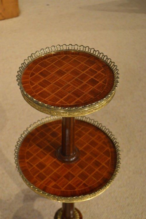 fig 1. A Late Victorian Period Kingwood, Mahogany Ormolu Mounted Etagere