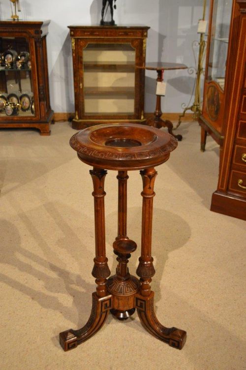 A Fine Quality Walnut Victorian Period Jardiniere Stand