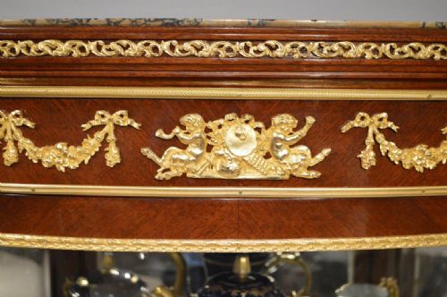 fig 1. A Magnificent Quality Mahogany & Ormolu Mounted French Vitrine