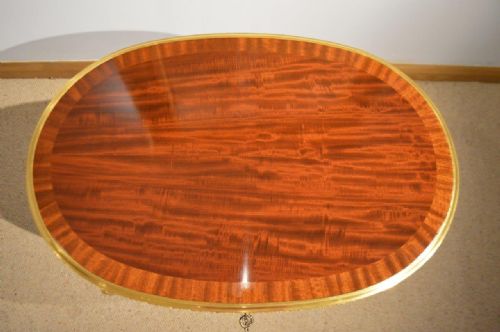 fig 1. An Exquisite Quality French 19th Century Mahogany Oval Occasional Table