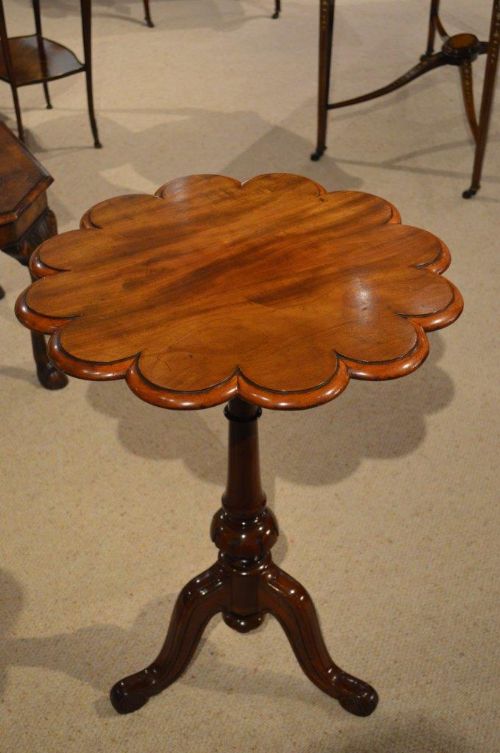 A Mahogany Victorian Period Lamp/wine Table