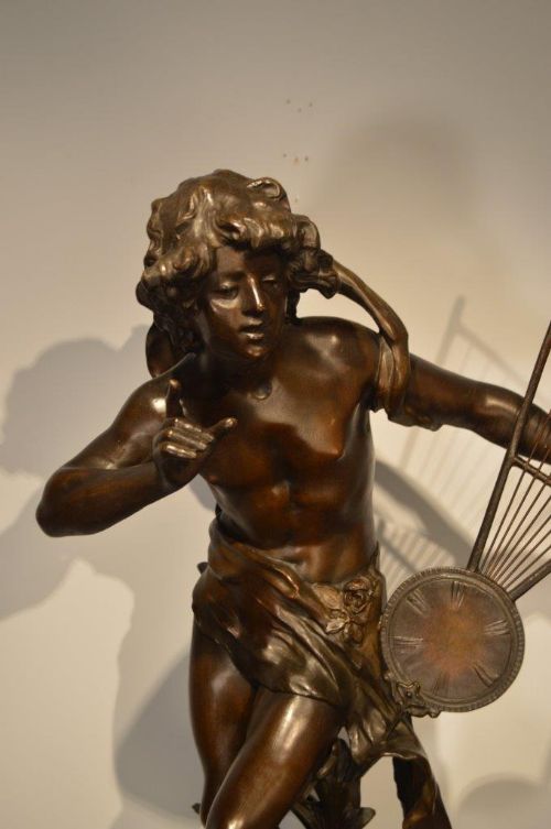 fig 1. A Large Scale Bronze Spelter Figure Of
