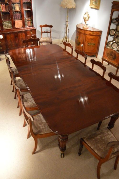fig 1. A Fine Mahogany Victorian Period Extending Dining Table