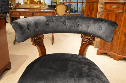 fig 1. A Mahogany Victorian Period Antique Desk Chair