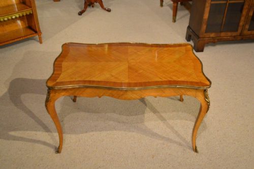 A Kingwood & Ormolu Mounted French Antique Coffee Table