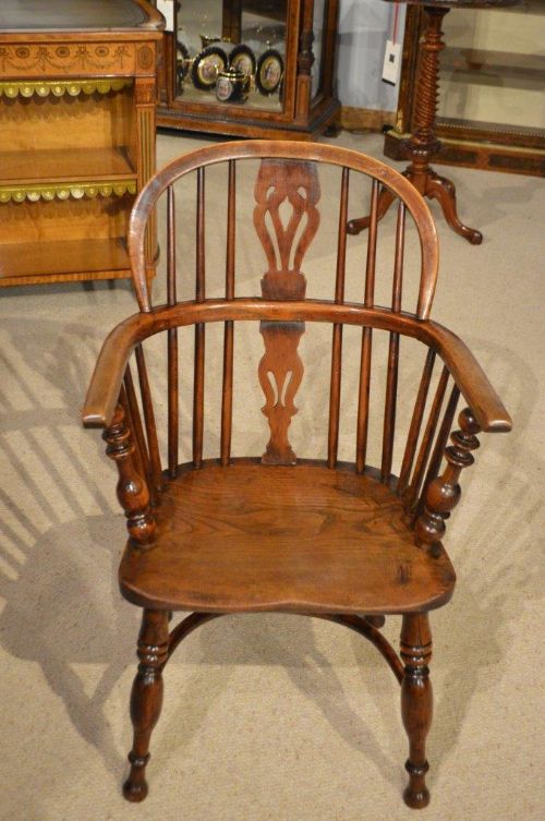 A Mid 19th Century Elm, Ash & Yew Wood Child's Windsor Chair