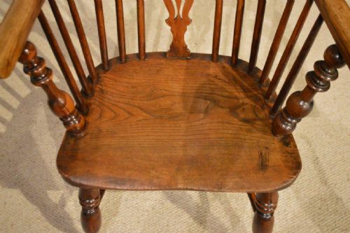 fig 1. A Mid 19th Century Elm, Ash & Yew Wood Child's Windsor Chair