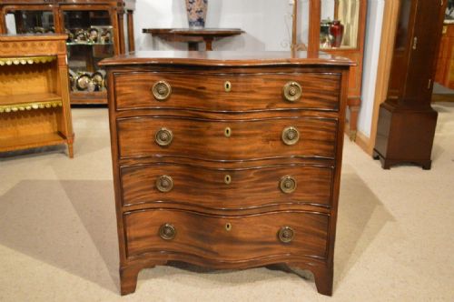 A Small Mahogany George III Period Antique Chest of Drawers