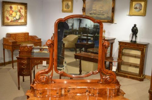 fig 1. A Beautiful Burr Walnut & Walnut Victorian Period