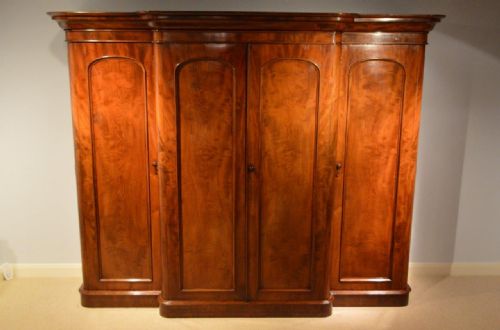 A Good Mahogany Victorian Period Four Door Wardrobe