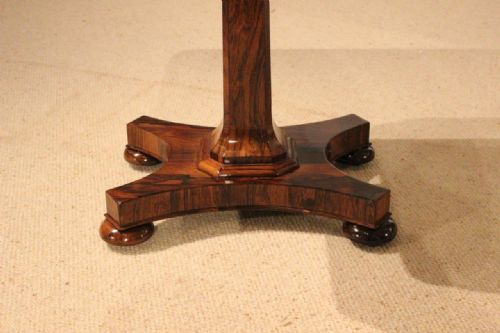 fig 1. A Rosewood Early Victorian Period Lamp/Wine Table