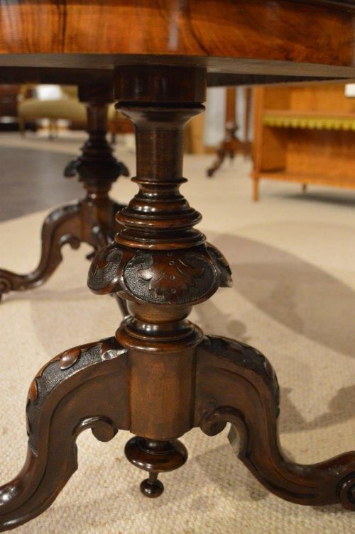fig 1. A Burr Walnut Victorian Period Antique Coffee Table (Adapted)