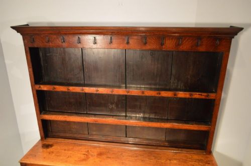 fig 1. An Oak 18th Century Antique Welsh Dresser And Rack