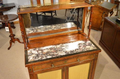 fig 1. A Rosewood & Brass Inlaid Regency Period Antique Chiffonier