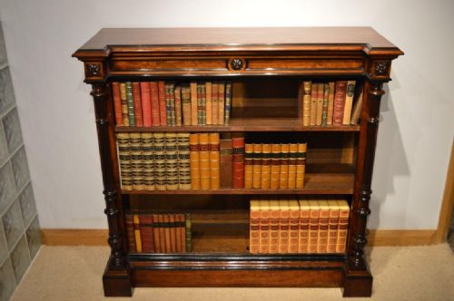 fig 1. A Superb Mahogany Victorian Period Open Bookcase