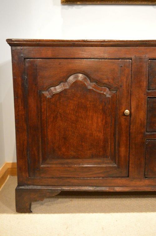 fig 1. A Good Oak George III Period Lancashire Dresser Base