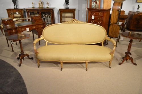 A Superb Carved Gilt-wood Victorian Period Settee