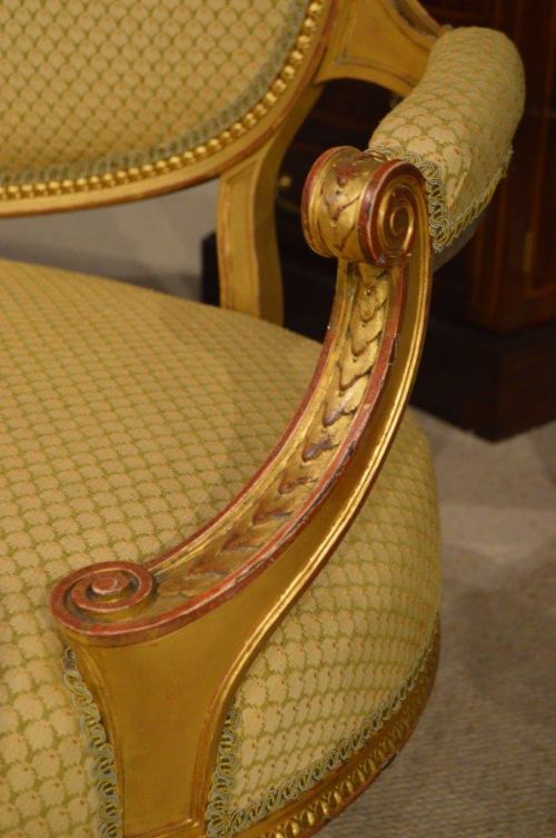 fig 1. A Superb Carved Gilt-Wood Victorian Period Settee