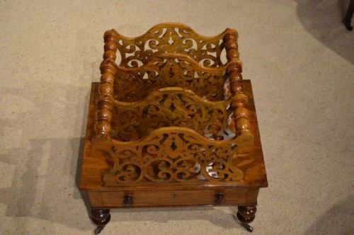 fig 1. A Beautiful Walnut Victorian Period Canterbury