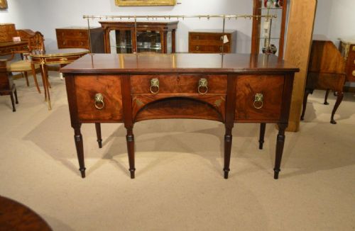 fig 1. A Mahogany Brass Inlaid Regency Period Antique Sideboard