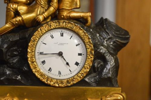 fig 1. A Bronze & Ormolu Mounted Mid 19th Century Period Clock By Charles Frodsham Of London