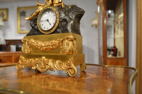 fig 3. A Bronze & Ormolu Mounted Mid 19th Century Period Clock By Charles Frodsham Of London