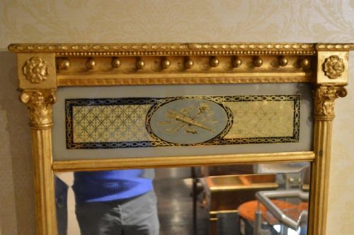 fig 1. A Beautiful Gilt-Wood Regency Period Antique Pier Mirror