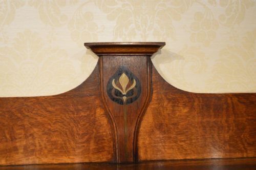 fig 1. Arts & Crafts Period Oak Scottish School Bookcase