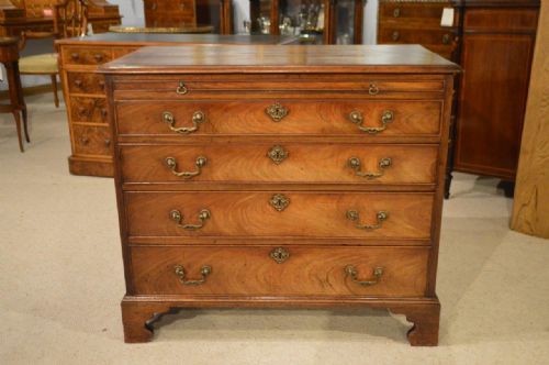 fig 1. A Mahogany George III Period Antique Chest Of Drawers With Brushing Slide