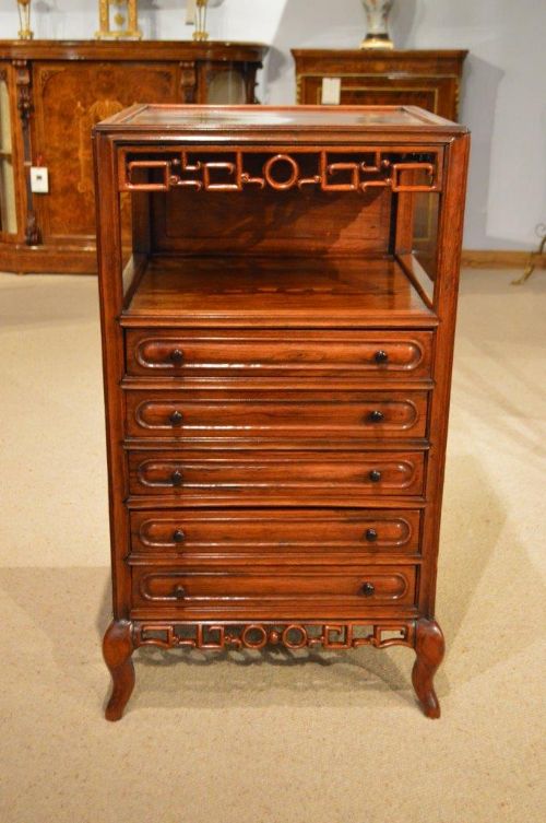 A Hardwood Chinese Antique Music Cabinet