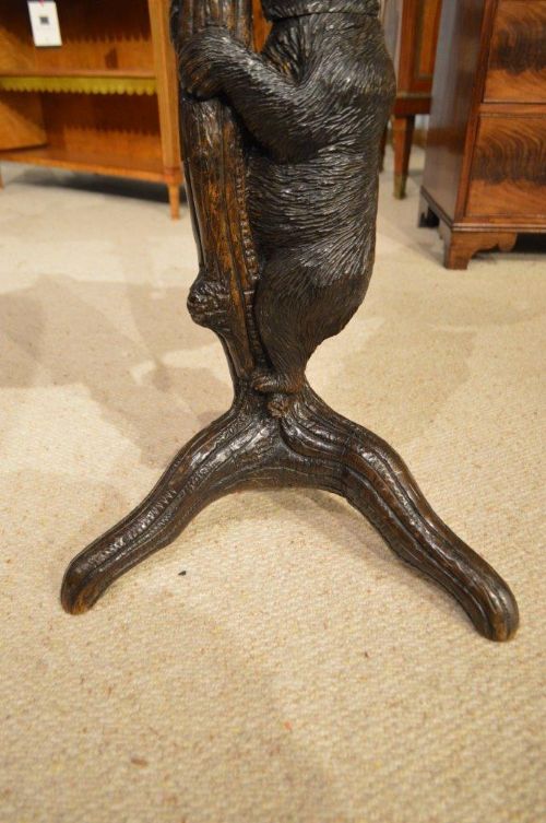 fig 2. A charming black forest carved smokers table