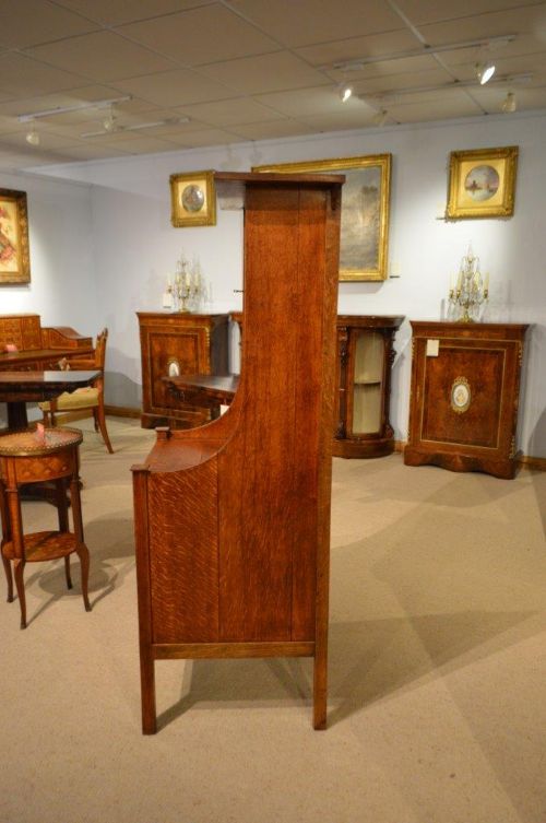 fig 1. A rare and unusual oak Arts & Crafts Period cabinet probably designed by G.M.Ellwood