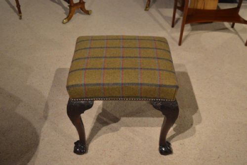 A Mahogany George III Period Antique Stool (Adapted)