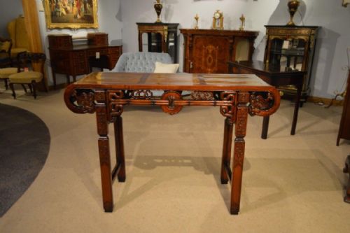 A Late 19th Century Hongmu Chinese Altar Table