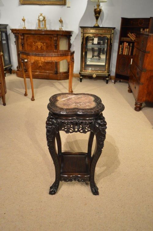 A Hardwood 19th Century Jardiniere Stand