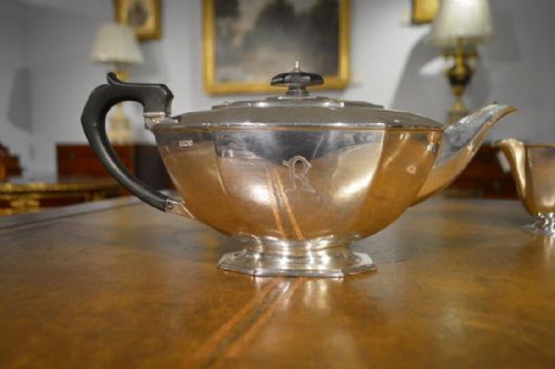 fig 1. Sterling Silver Art Deco Period tea and coffee set