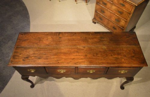 fig 1. An oak Georgian Period Antique dresser base