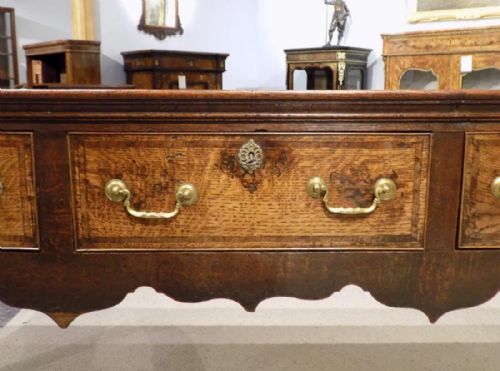 fig 1. An oak George III Period antique dresser base