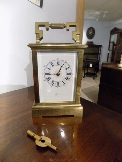 A French Four Glass Carriage Clock by Spirrell of Paris