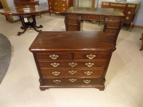 fig 1. A small mahogany George III Period Lancashire chest of drawers