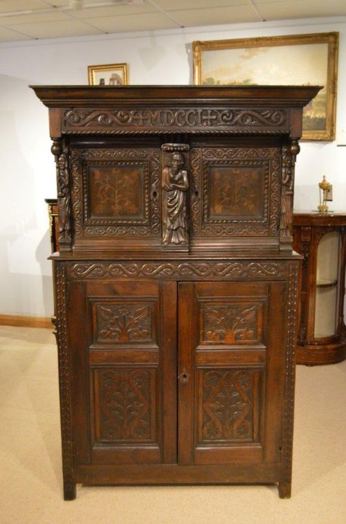 An Early 18th Century Composite Oak Court Cupboard.
