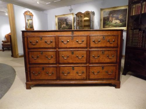 A Good Oak George III Period Antique Mule Chest