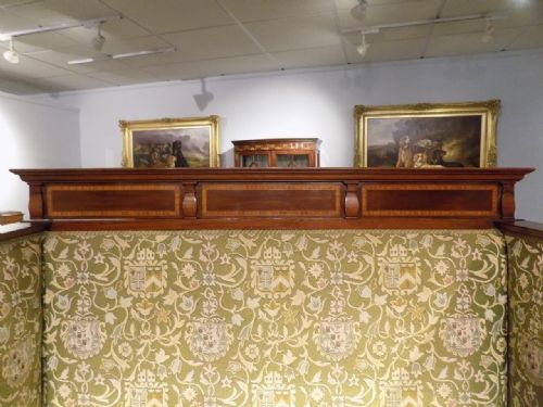 fig 1. A mahogany inlaid Edwardian Period antique love seat