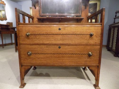 fig 2. An oak Arts & Crafts Period Shapland & Petter Dressing Table.
