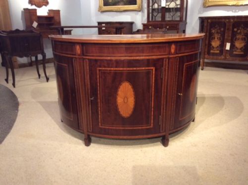A Beautiful Mahogany Inlaid Edwardian Period Side Cabinet by Edwards & Roberts of London