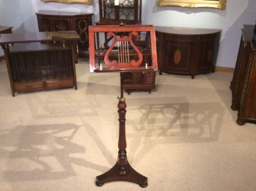 A Mahogany Victorian Period Duet Music Stand.