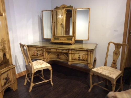 fig 1. A Stunning Edwardian Period Chinoiserie Bedroom Suite By Waring & Gillows